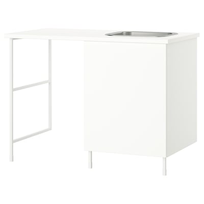 ENHET Storage combination, white, 139x63.5x90.5 cm