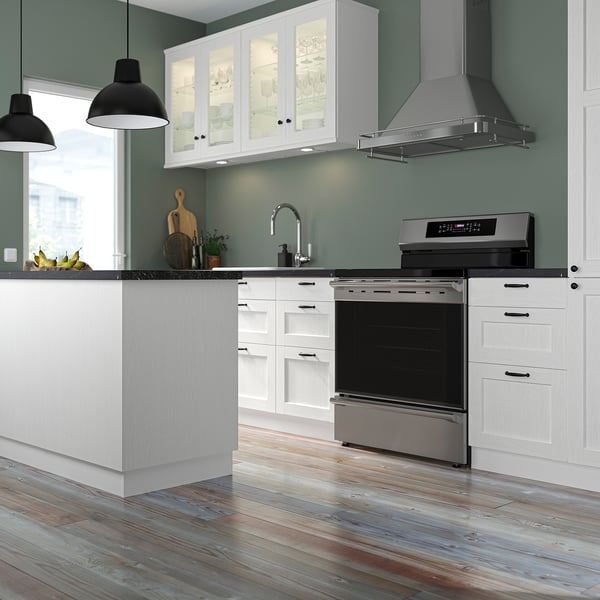 ENKÖPING Cover panel, white wood effect, 91.4x243.8 cm