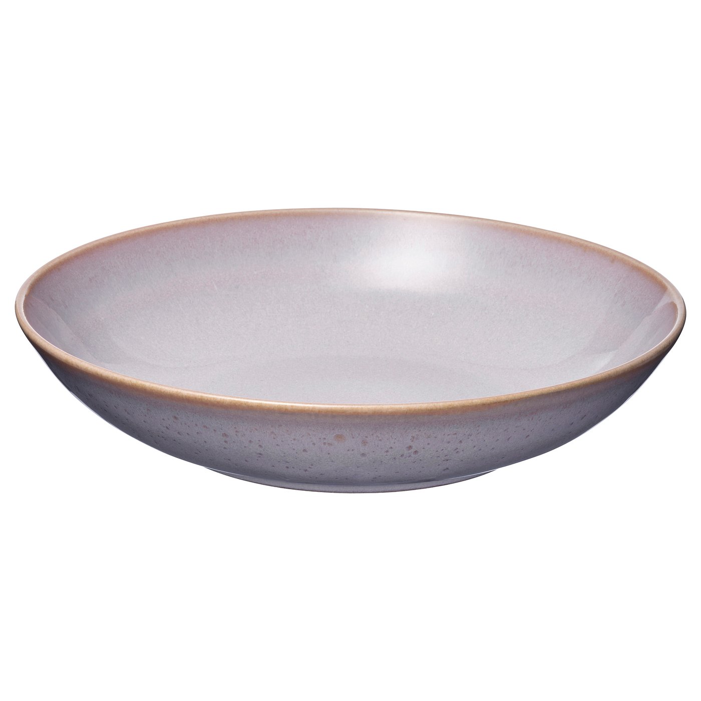 FÄRGKLAR lavender bowl, stoneware with speckled design, wide and shallow shape for meals.