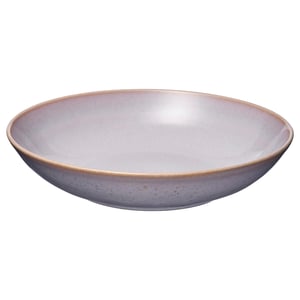 FÄRGKLAR lavender bowl, stoneware with speckled design, wide and shallow shape for meals.