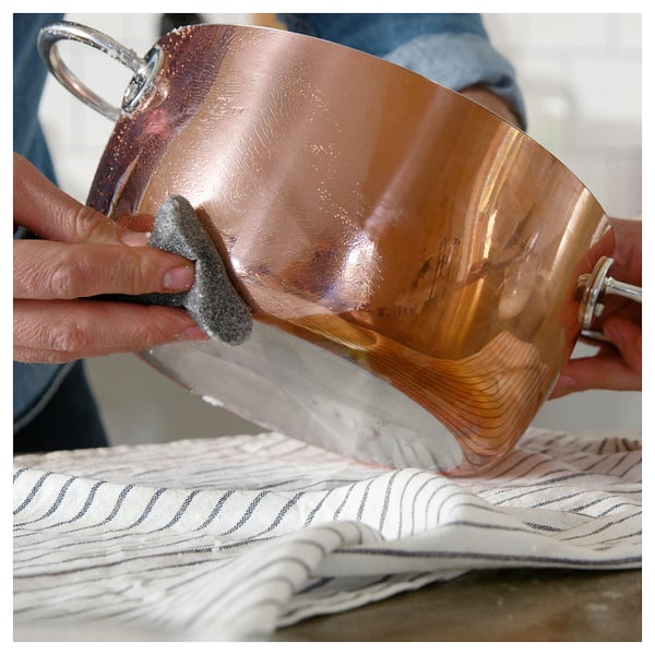 FINMAT Pot with lid, copper/stainless steel, 3 l