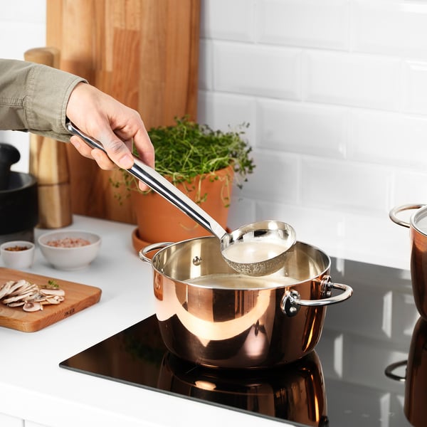 FINMAT Soup ladle, stainless steel, 31 cm