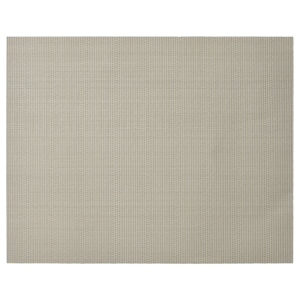 FLYGFISK Place mat, light beige, 38x30 cm