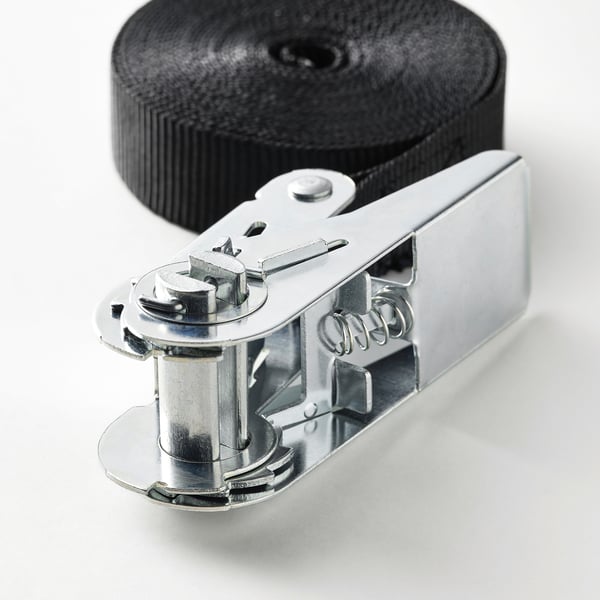 FRAKTA Loading strap with buckle, black, 5 m