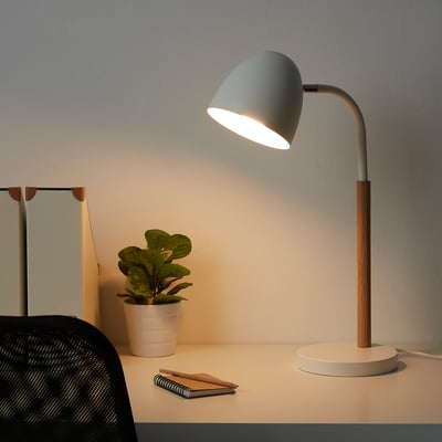 FRANSALG Work lamp, bamboo white