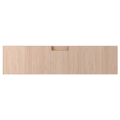 FRÖJERED bamboo drawer, light wood colour, wide rectangular shape with handle.