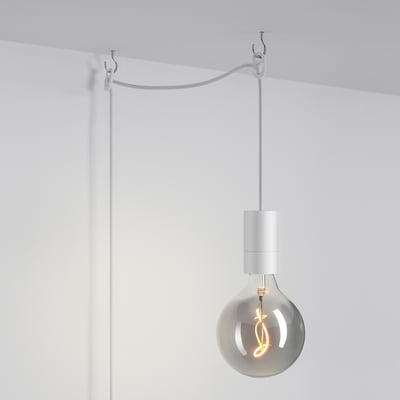 GÅNGBORD Cord set, textile white, 6 m