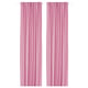 GINSTMOTT Curtains, 1 pair, pink/with heading tape, 145x250 cm