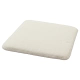 GRYTTOM seat cushion, beige, rectangular, soft padded edges, fits salnö chair.