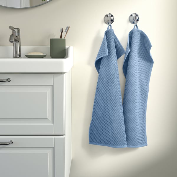 GULVIAL Hand towel, dark grey-blue, 40x70 cm