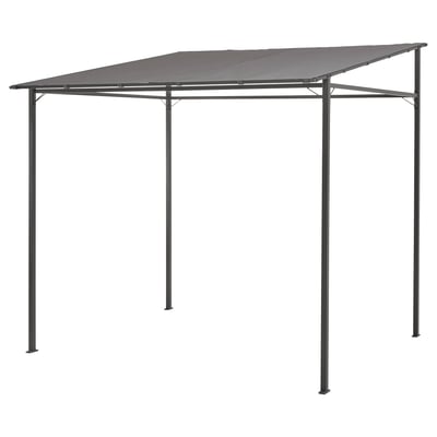 GUNNÖN Gazebo, dark grey/grey, 238x233 cm