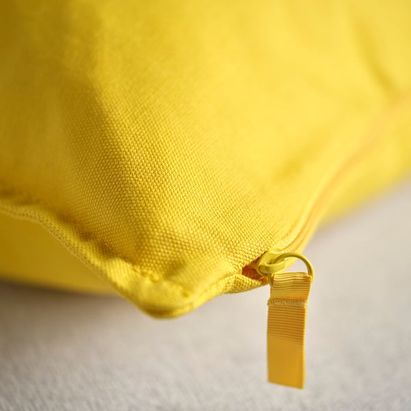 GURLI Cushion cover, yellow, 50x50 cm