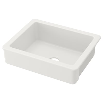 HAVSEN Sink bowl w visible front, white, 62x48 cm