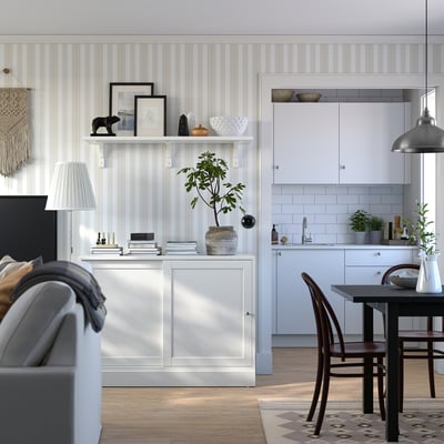 HAVSTA Sideboard basic unit, white, 121x47x89 cm