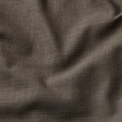 Close-up of HYLTARP sofa cover, showcasing its luxurious gransel fabric with a subtle sheen and natural texture.