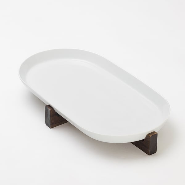 IKEA 365+ Serving stand, acacia, 38x21 cm