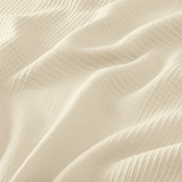 INDIRA Bedspread, natural/unbleached cotton, 150x250 cm