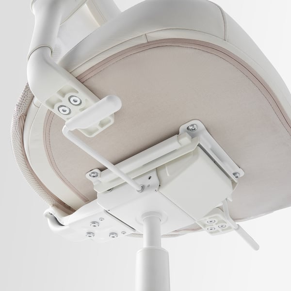 JÄRVFJÄLLET Office chair with armrests, Grann white
