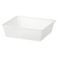 White wire mesh storage basket, rectangular, sturdy, fits various spaces, part of JONAXEL system.