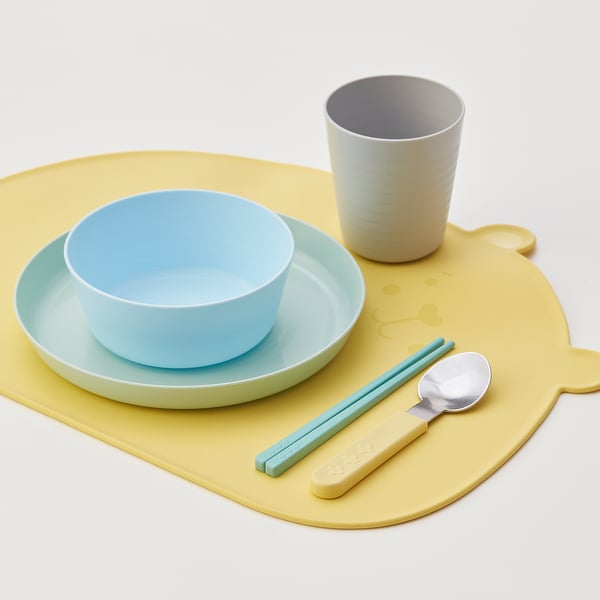KANONKUL Place mat, yellow, 40x30 cm