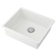 KILSVIKEN Inset sink, 1 bowl, white/quartz composite, 56x46 cm