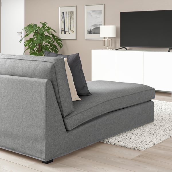 KIVIK Chaise longue, Tibbleby beige/grey