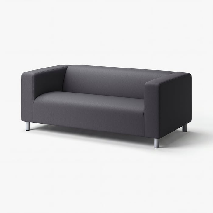 How to choose the right sofa size for your living room — KLIPPAN 2-seat sofa, Vissle grey