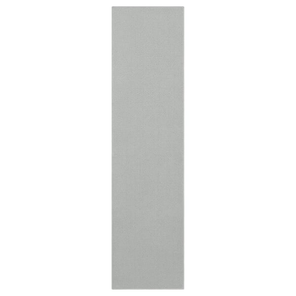 KÖRFÄLT Kitchen mat, light grey, 45x180 cm