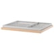 KOMPLEMENT Pull-out tray with insert, white stained oak effect, 75x58 cm