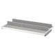 KOMPLEMENT grey shelf with pull-out tray, modern design, metal frame, felt interior.
