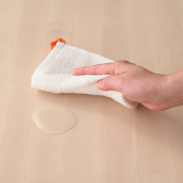 KRAMA Washcloth, white, 30x30 cm