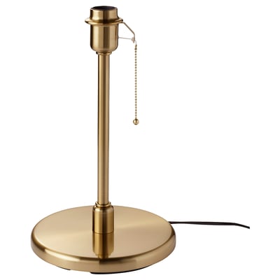 KRYSSMAST Table lamp base, brass-plated