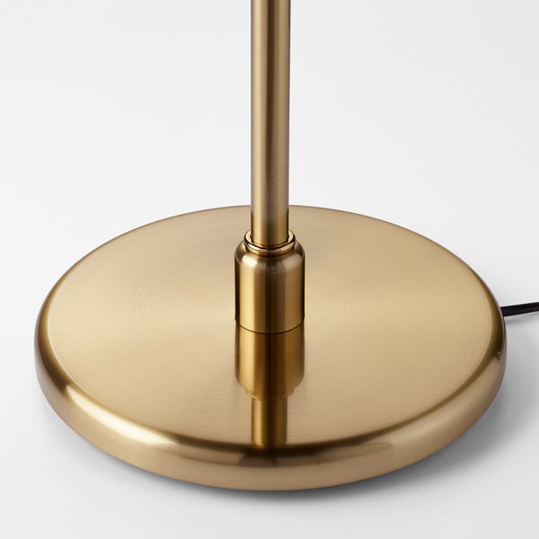 KRYSSMAST Table lamp base, brass-plated