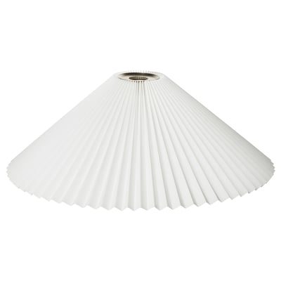 KUDDLAVA Pendant lamp shade, pleated white, 59 cm