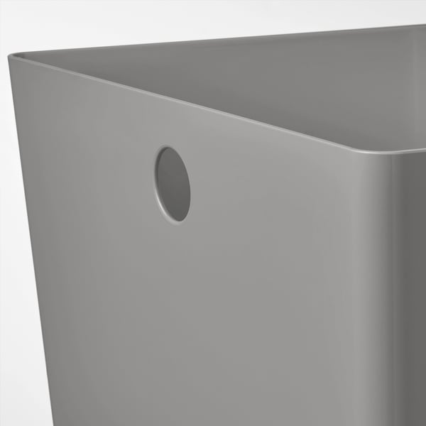 KUGGIS Box, light grey, 37x54x21 cm