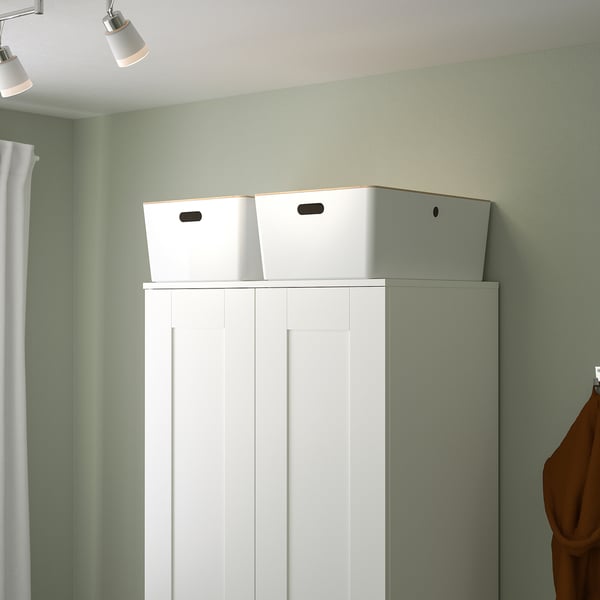 KUGGIS Box, white, 37x54x21 cm