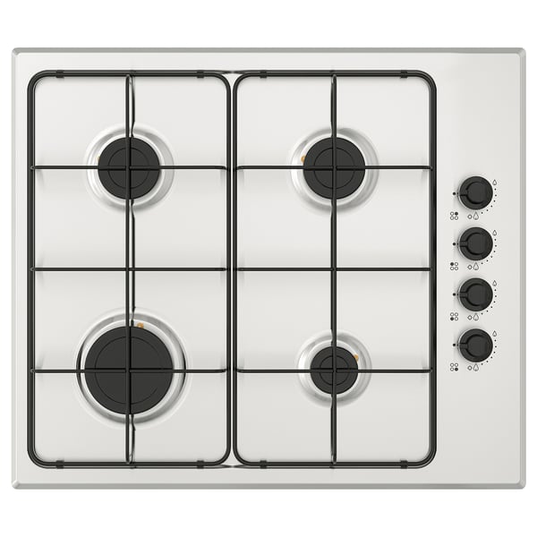 LAGAN Gas hob, stainless steel, 59 cm