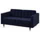 LANDSKRONA 2-seat sofa, Djuparp dark blue/wood