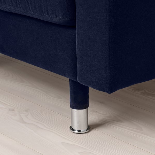 LANDSKRONA Armchair, Djuparp dark blue/metal