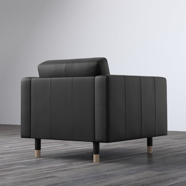 LANDSKRONA Armchair, Grann/Bomstad black/wood