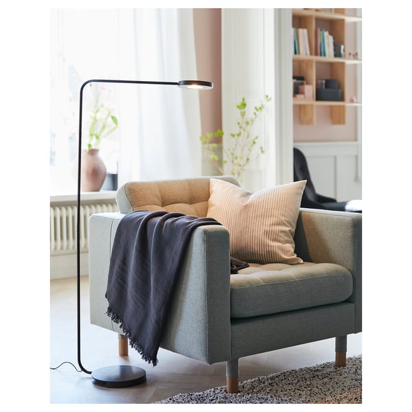 LANDSKRONA Armchair, Gunnared light green/wood