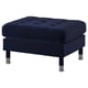 LANDSKRONA Footstool, Djuparp dark blue/metal