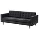 LANDSKRONA Three-seat sofa, Grann/Bomstad black/wood