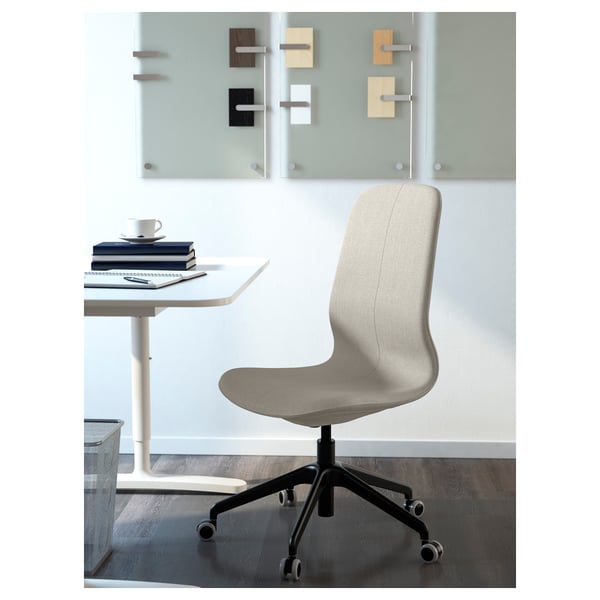 LÅNGFJÄLL Conference chair, Gunnared beige/black