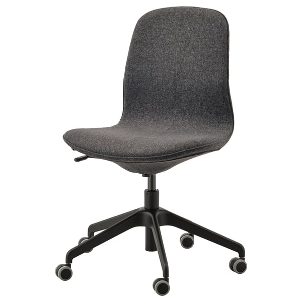 LÅNGFJÄLL Conference chair, Gunnared dark grey/black