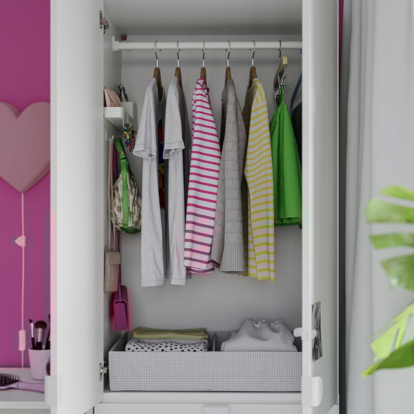 LASTARE Storage combination, white, 100x42x200 cm