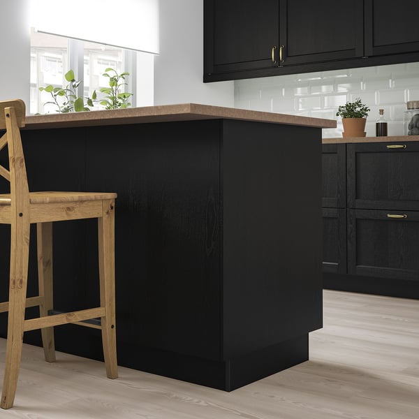 LERHYTTAN Cover panel, black stained, 91.4x243.8 cm