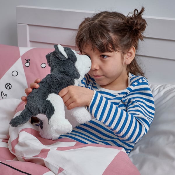 LIVLIG Soft toy, dog/siberian husky, 26 cm