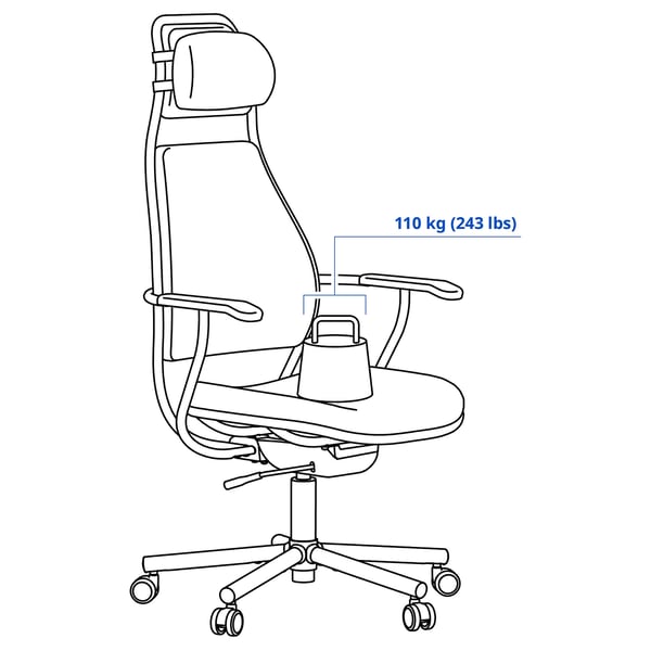 LÖPARBANA Gaming chair, Vissle dark grey