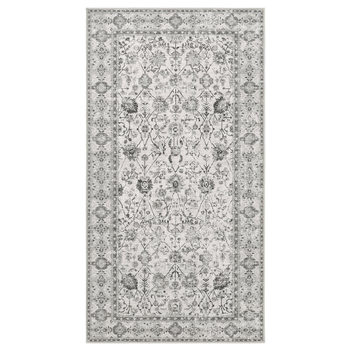 Kids bedroom rugs in NZ — LOKALTÅG rug, low pile, beige/grey, 80x150 cm